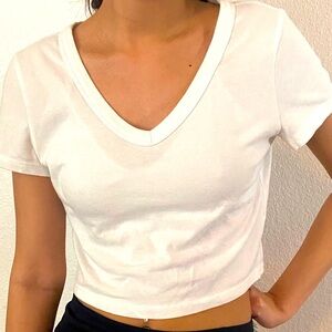 V neck crop top